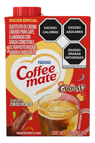 Sustituto De Crema Para Café Coffee Mate Líquido Carlos V 