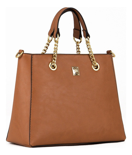 Bolsa Rafitthy Feminina Transversal Cor: Camel 28.22106a_1