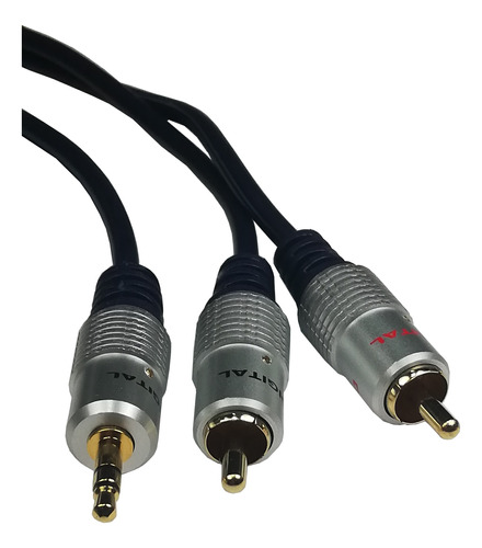 Cable De 1 Estereo A 2 Rca De 1.8m Hi Tronic