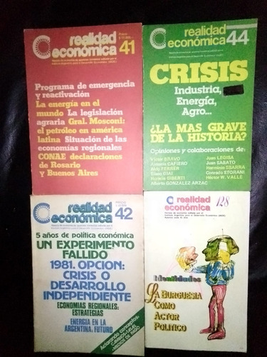 Pack 4 Ejemplares Revista Realidad Económica 