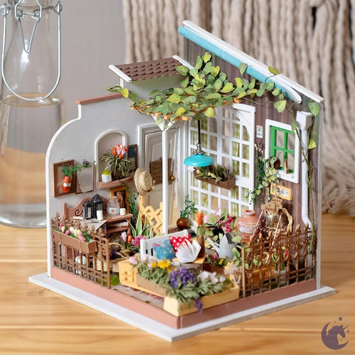 Kit Casa Miniatura Rolife Jardín De Miller 19.5x18.3x20.8cm