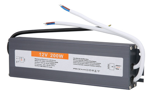 Controlador Led Impermeable De 200 W De Potencia Electrónica