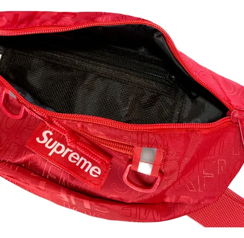 Pochete Supreme Waist Bag By Cordura Ss19_vermelha
