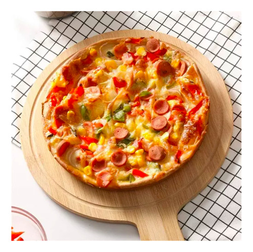 Tabla Madera Tablas Picoteo Madera Tabla Pizza Diametro 26cm