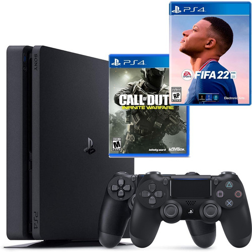 Playstation 4 Slim 1tb, 2 Controles, Call Of Duty + Fifa