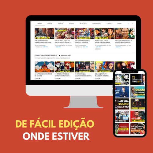 Pack Artes Prontas Para Youtube - Thumbnail Editáveis