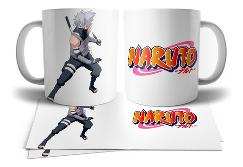 Naruto Shippuden Anbu Kakashi Taza Tu Propio Estilo Blanco