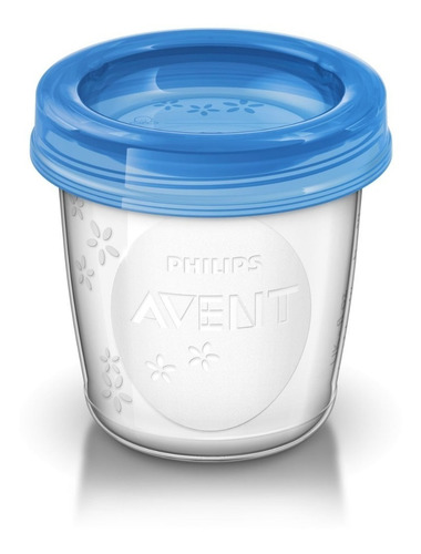 Imagem 3 de 4 de Kit 10 Potes Para Armazenamento Leite Materno Philips Avent