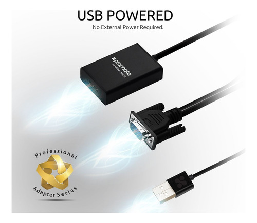 Adapatador De Vga A Hdmi C/cable Usb Promate Prolink-v2h