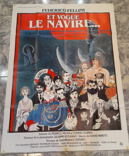 Afiche - Original- Y La Nave Va- Federico Fellini