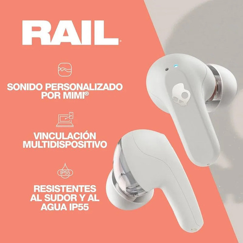Audífonos True Wireless Skullcandy Rail