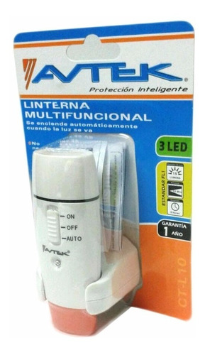 Linterna Multifuncional Recargable Avtek 3 Led