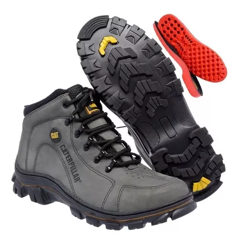 Coturno Masculino Bota Caterpillar Lançamento Cano Curto Preto