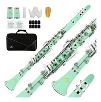 Comprar Eastrock Clarinete Bb 17 Teclas Níquel Verde Ews