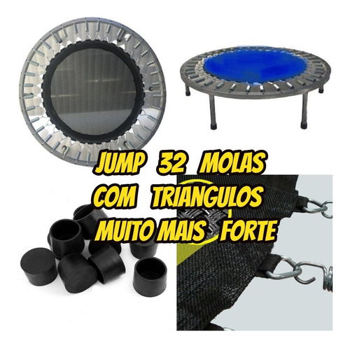 Jump Profissional Especial C/32 Molas+2 Elastico Dupl+brinde