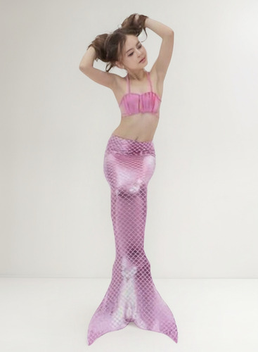 Conjunto De Traje De Baño De 3 Piezas Con Cola De Sirena Par