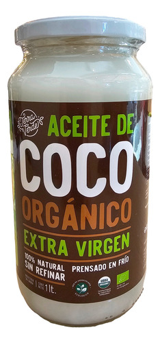 Aceite De Coco Orgánico Terra Verde 1 Litro | Extra Virgen