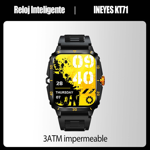 Relógio Inteligente 3atm Esporte Saúde Smartwatch 1.96  Kt71