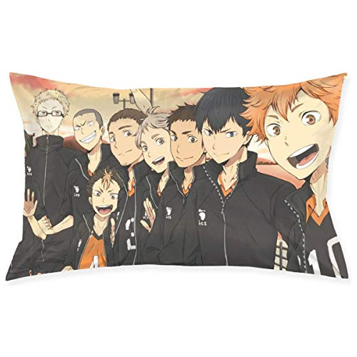 No Haikyuu Funda De Almohada Cuadrada Decorativa Pillow...