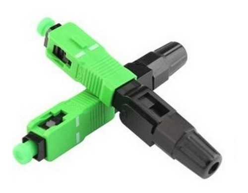 Imagem 5 de 9 de 100 Pcs Conector Rápido Fibra Optica Ftth Sc Apc Single Mode