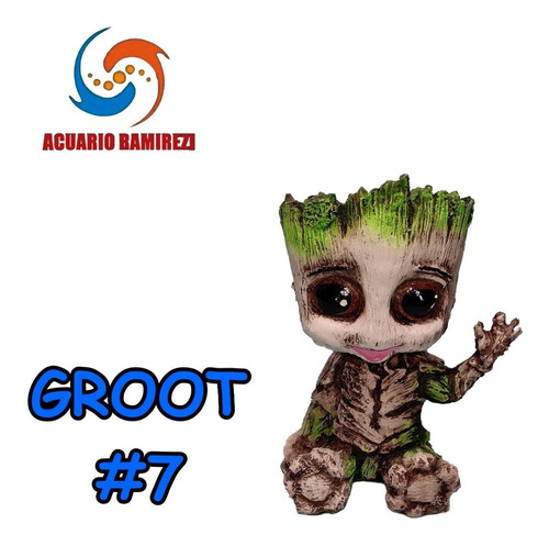 Figura De Resina  Groot  #195 Maceta