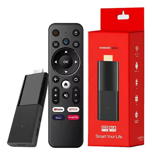 Tv Stick Convertidor Tv A Smart Tv Androidtv Wifi Apps