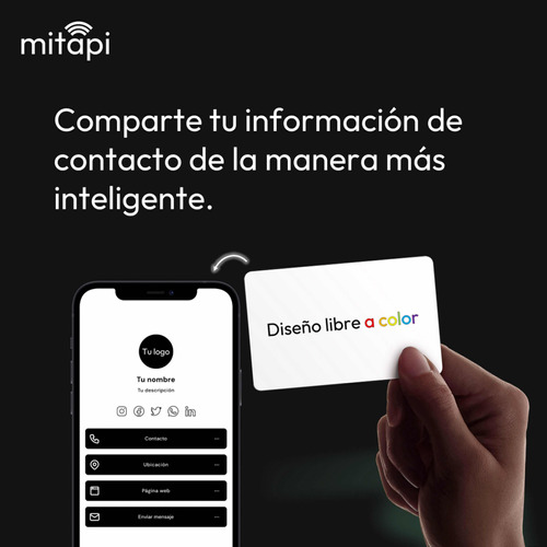 Tarjeta De Presentación Inteligente Nfc Diseño Libre ~mitapi