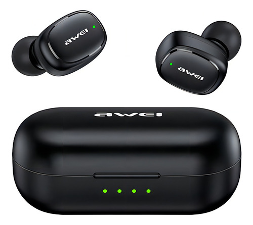 Fone Ouvido In-ear Sem Fio Awei T13 Pro Bluetooth 5.1 Preto