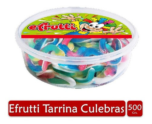 Gomas Efrutti Tarrina Culebra Panza Blanca X500grs