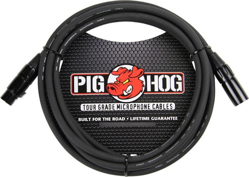 Imagen 1 de 4 de Pig Hog Phm10 Cable Xlr De 3 Metros Para Micrófono