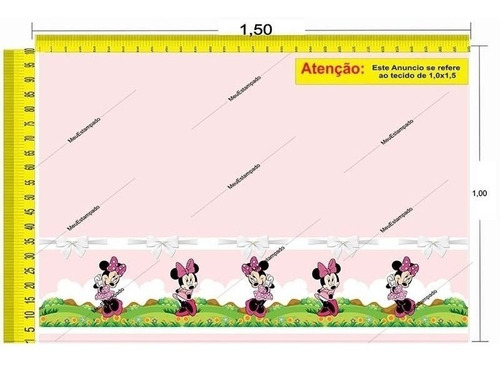 Tecido Temático - Minnie E Mouse 1,0x1,5 #158 Mickey