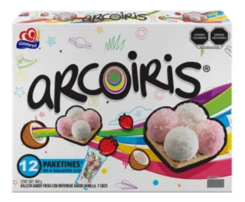 Arcoiris Gamesa Con 12 Pzas De 75 G C/u