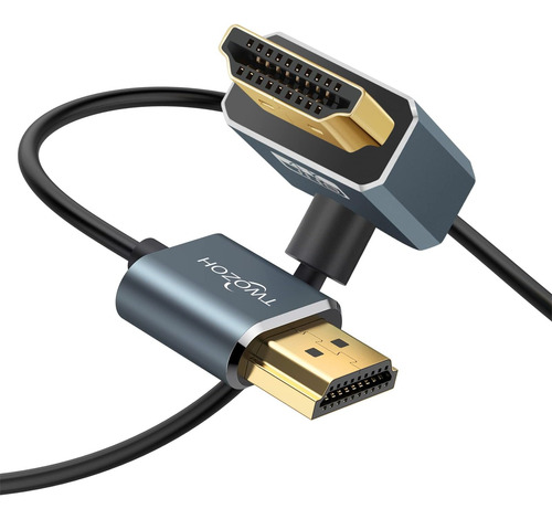 Two Zoh Flexible Hdmi A Hdmi Cable Hacia Abajo En Ángulo 90