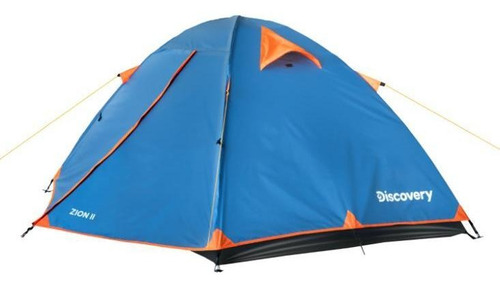 Carpa Zion Ii 2 Personas, Doble Capa 3000mm Discovery Color Azul