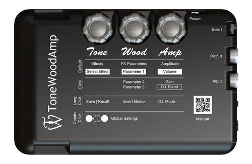 Efectos Ampli P/ Guitarra Acustica Tonewood Twamp X-brace