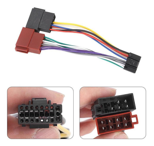 Imagen 5 de 9 de Adaptador De Arnés Hembra De 16 Pines Iso Bus Para Kenwood N