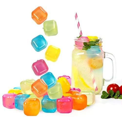 Cubitos De Hielo De Plastico Reutilizables Pack De 25 Cubos