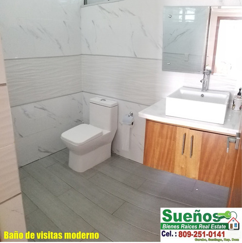 Imagen 8 de 30 de Sueños Bienes Raíces Real Estate Cod:2250 Vende Preciosa Casa Con Piscina En Urb: Don José María, Gurabo, Santiago, Rep. Dom.