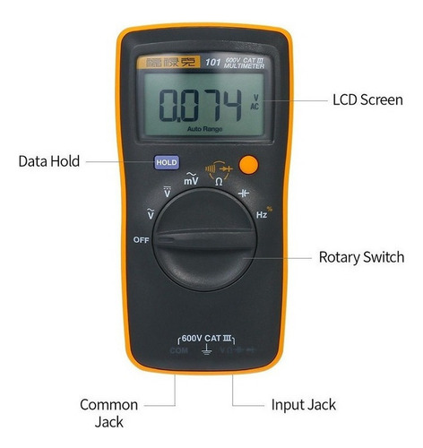 Fluke F101 - Multímetro Portátil Digital (tamaño De Palma)