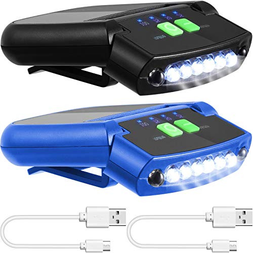 Mudder 2 Piezas Led Clip En Tapa Luces Usb Recargable Tapa L