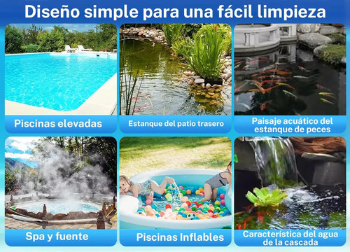 Aspirador Con Cepillo Para Albercas Inflables