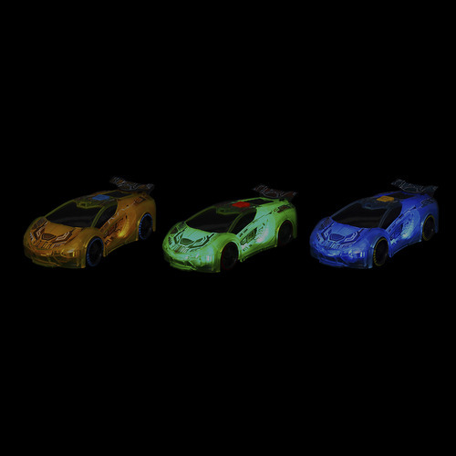 Auto De Carreras Con Luz Y Sonido Motor Rush Color Verde