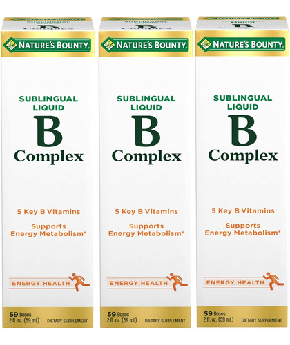 Vitamin B Complex Sublingual Antioxidante 59 Ml X 3 Und