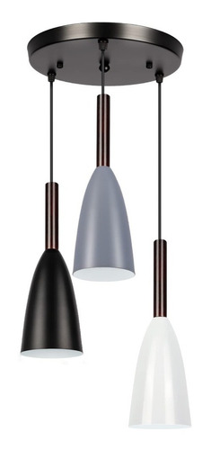 Lámpara De Techo Colgante Industrial Y Moderna, 3 Colores