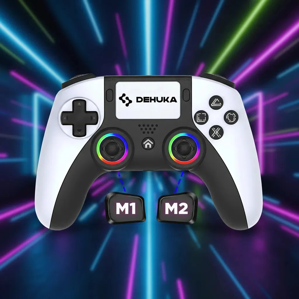 Control Inalámbrico Joystick Compatible Con Ps5 Pro Slim y Play 5 y Sensores Hall en Joysticks 3D Dehuka
