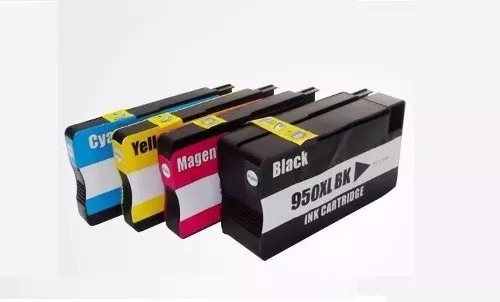 Imagem 2 de 6 de Kit 4 Cartucho Compativel 950xl 951xl 8100 8600 8620 8630