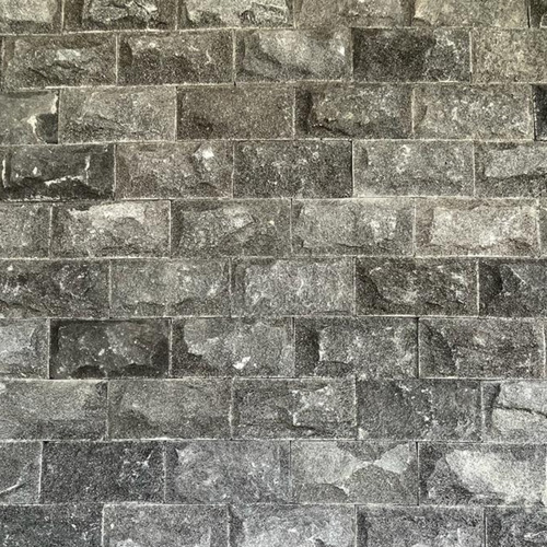 Pedra Hitam Tijolo Bruto Hitam Bruta 10x20 Revestimento Luxo