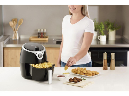 Imagem 5 de 7 de Fritadeira Elétrica Airfryer 127v Sem Óleo 3,5l Preta Elgin
