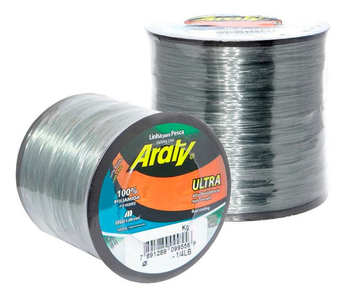 Linha De Mono Araty Ultra 0,70mm 29,2kg 245m - Cor Cinza