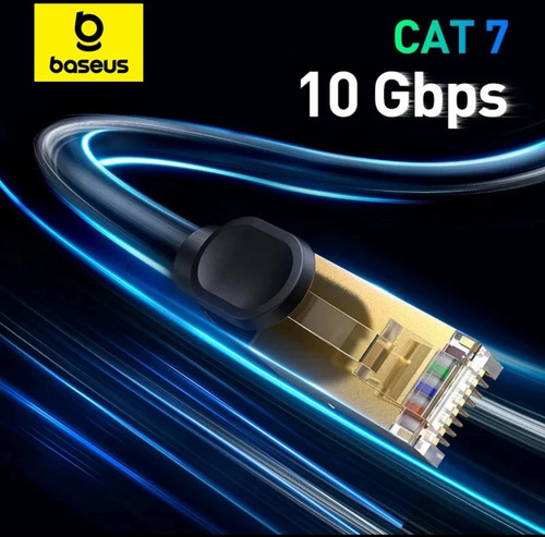 Cable De Red Profesional Cat 7 10gbps Para Ps5, Pc, Mac